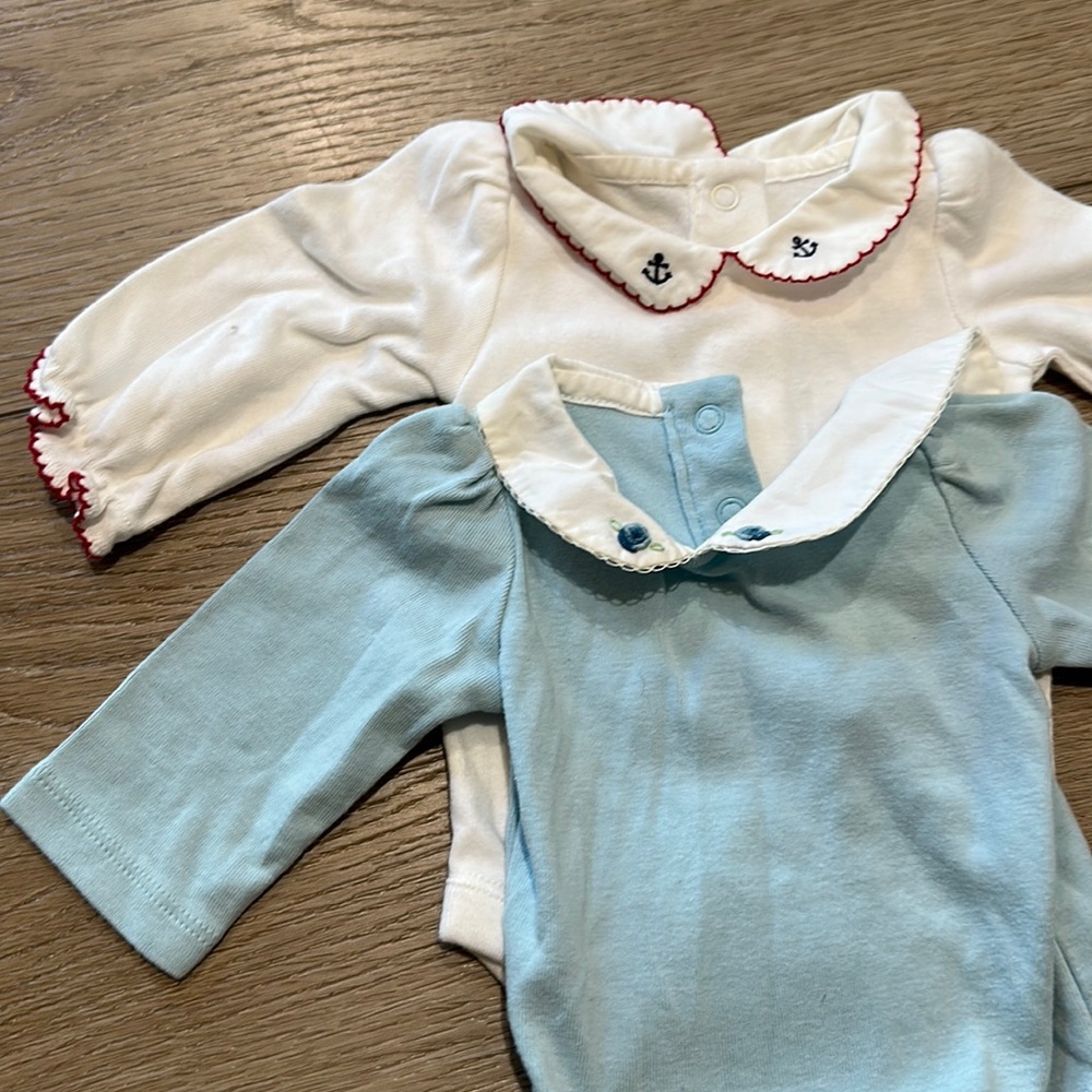 Janie and Jack Newborn Onesies